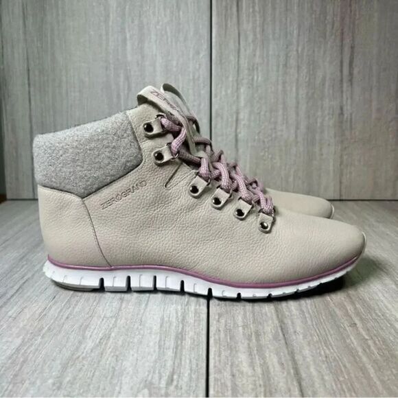 Cole Haan ZeroGrand Leather Waterproof Trail Hiking Boot Shoe Women’s Size 8 - Picture 1 of 10